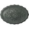 Ekena Millwork Oxford Ceiling Medallion, Hand-Painted Athenian Green Crackle, 16 7/8"W x 11 3/4"H x 1 1/2"P CM16OXAGC - alternate 1